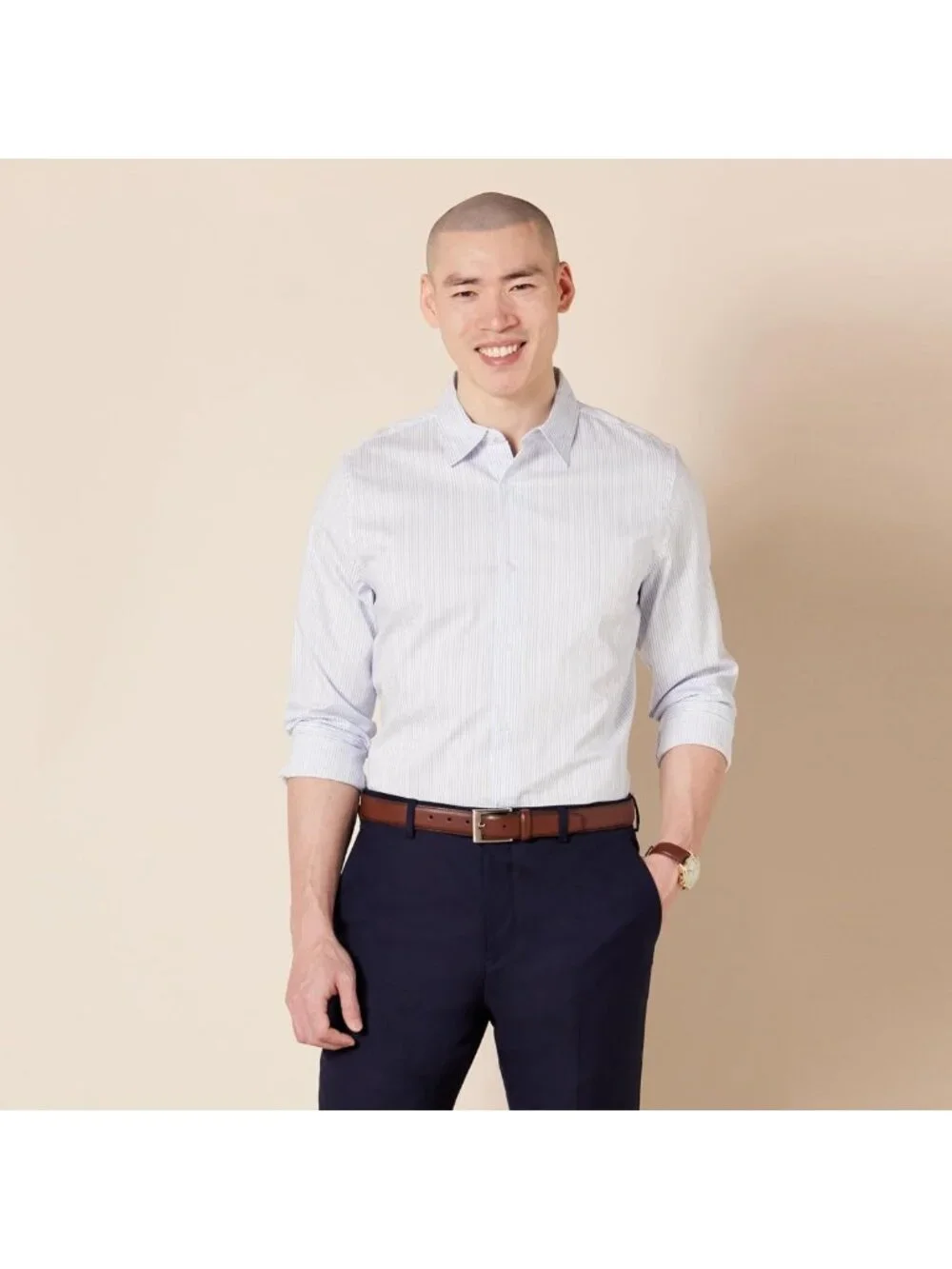 Classic Men's Leather Belt - Timeless Style, Durable Material, Versatile